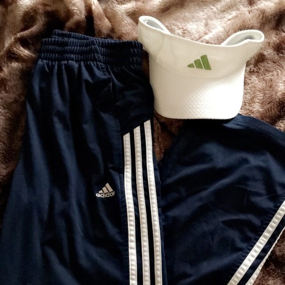Dark Navy Blue Adidas Track Pants